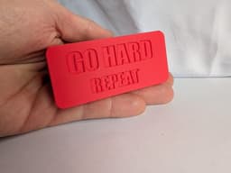 Rack Adapter Block in hand — scale reference