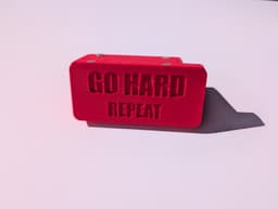 Freedom Collection — red adapter block, GO HARD. REPEAT.